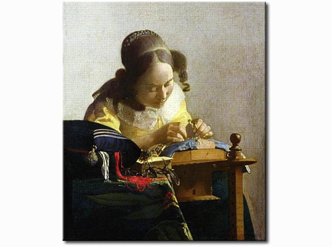 Reproduction tableau La
 Dentellière - Jan Vermeer - Reproductions - Tableaux