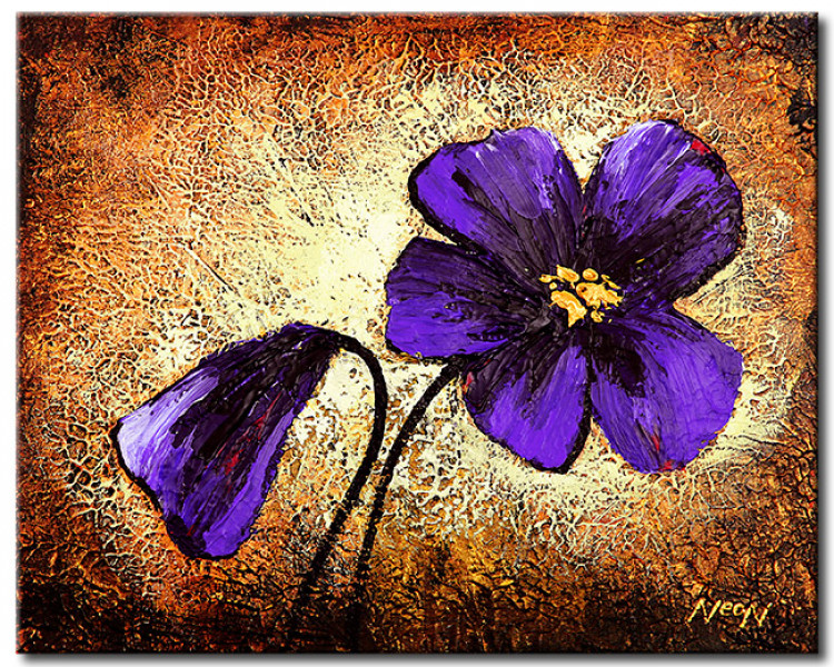 Cadre déco Fleurs violettes 48803